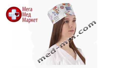 Купить Медицинская шапочка принт №10 цена, характеристики, отзывы